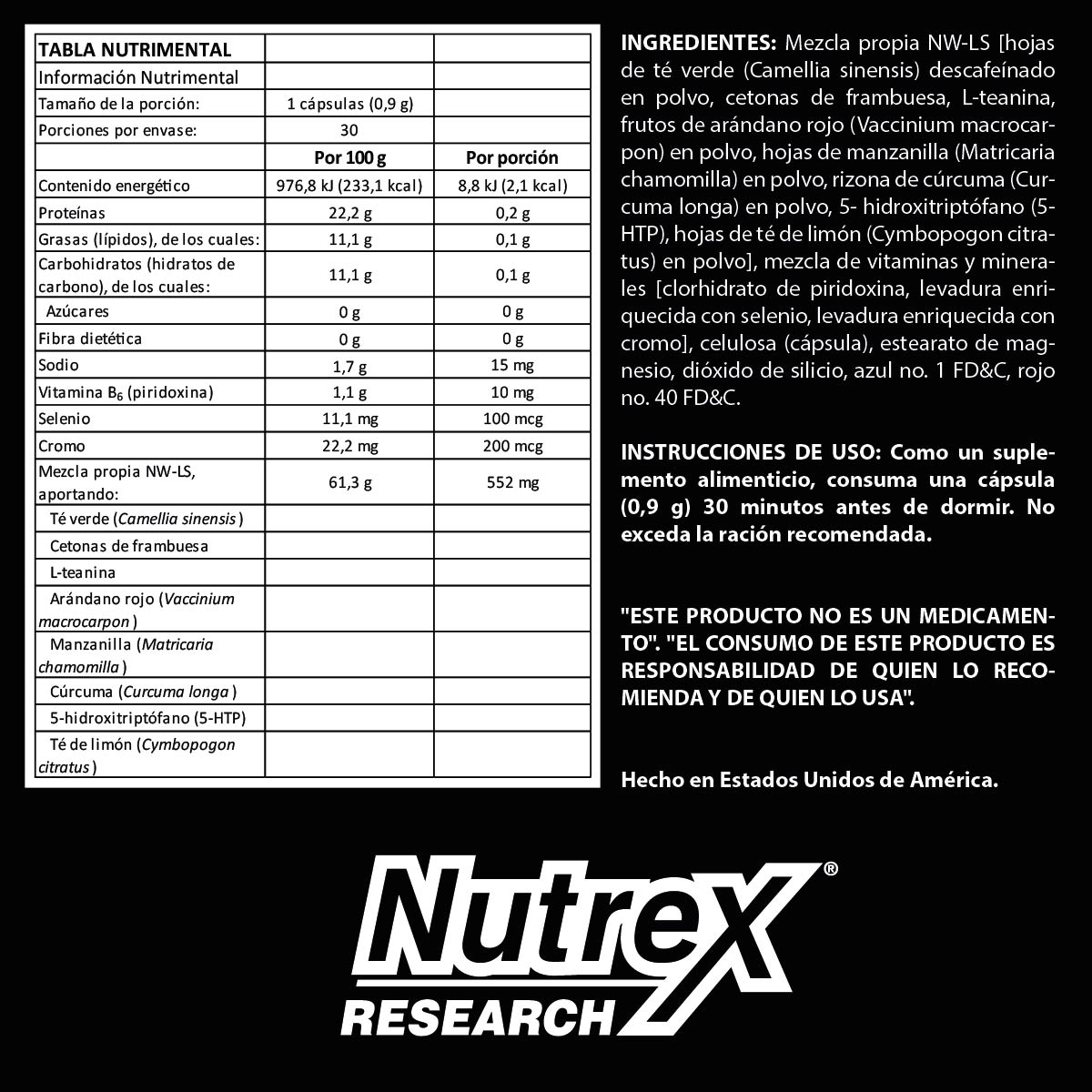 Lipo 6 Black Nighttime 30 Caps