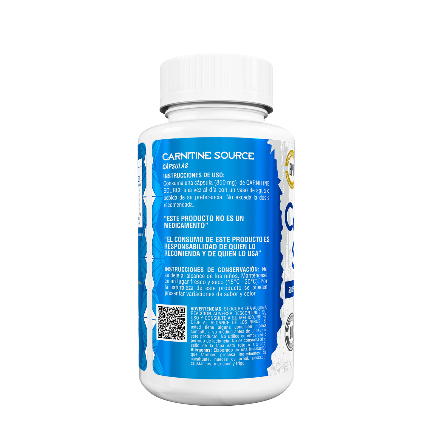 Carnitine Source 90 Caps (90 srvs)