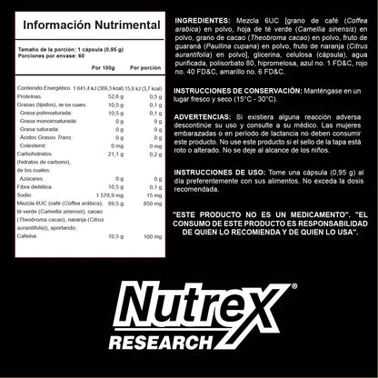 Lipo 6 Black UC 60 Caps